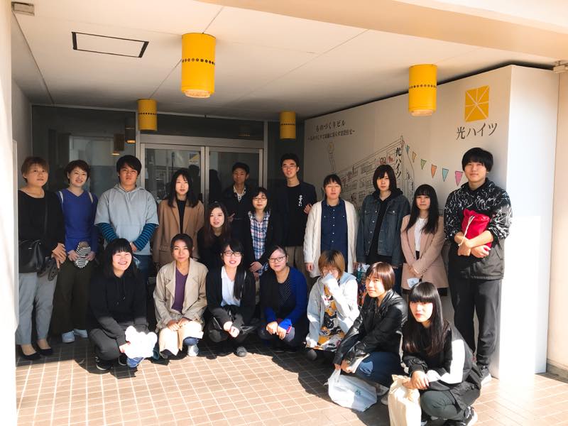 長野美術専門学校の学生が見学に！